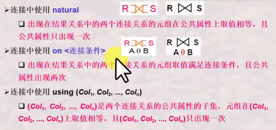 连接时的公共属性